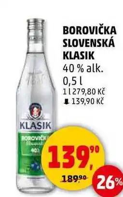 Penny Market BOROVIČKA SLOVENSKÁ KLASIK 40% alk., 0,5 l nabídka