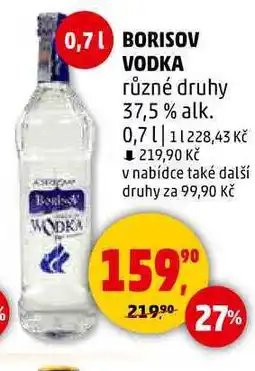 Penny Market BORISOV VODKA různé druhy, 0,7 l nabídka