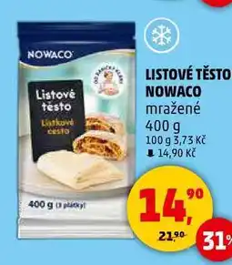 Penny Market LISTOVÉ TĚSTO NOWACO mražené, 400 g nabídka