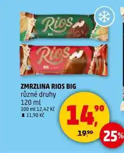 Penny Market ZMRZLINA RIOS BIG různé druhy, 120 ml nabídka