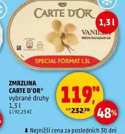 Penny Market CARTE D'OR zmrzlina, 1,3 l nabídka