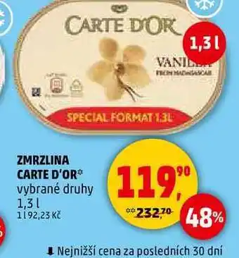 Penny Market CARTE D'OR zmrzlina, 1,3 l nabídka