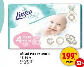 Penny Market DĚTSKÉ PLENKY LINTEO, 42-50 ks nabídka