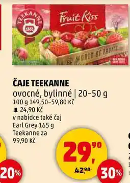 Penny Market ČAJE TEEKANNE ovocné, bylinné, 20-50 g nabídka