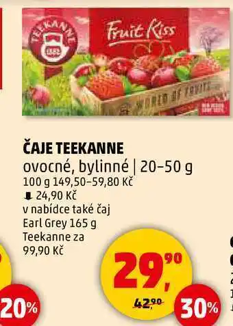 Penny Market ČAJE TEEKANNE ovocné, bylinné, 20-50 g nabídka