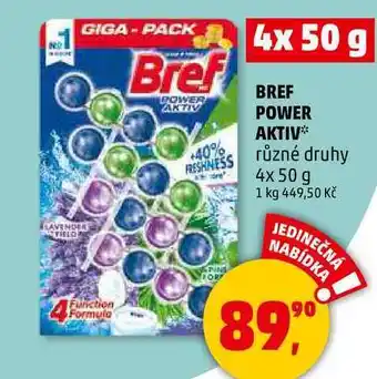 Penny Market BREF POWER AKTIV různé druhy, 4x 50 g nabídka