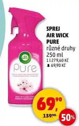 Penny Market SPREJ AIR WICK PURE různé druhy, 250 ml nabídka