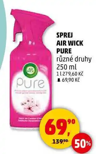 Penny Market SPREJ AIR WICK PURE různé druhy, 250 ml nabídka