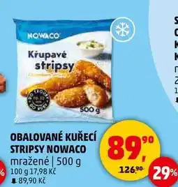 Penny Market OBALOVANÉ KUŘECÍ STRIPSY NOWACO mražené, 500 g nabídka