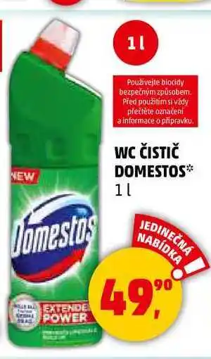 Penny Market WC ČISTIČ DOMESTOS, 1 l nabídka