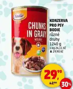 Penny Market KONZERVA PRO PSY BODIE různé druhy, 1240 g nabídka