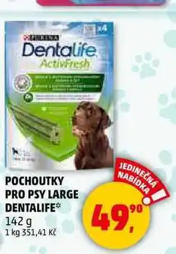 Penny Market POCHOUTKY PRO PSY LARGE DENTALIFE, 142 g nabídka