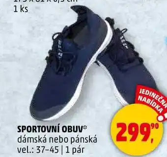 Penny Market SPORTOVNÍ OBUV dámská nebo pánská vel.: 37-45, 1 pár nabídka