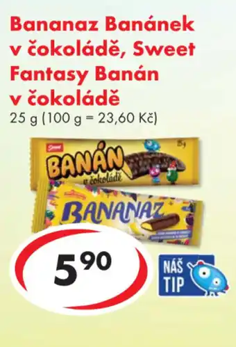 CBA Bananaz Banánek v čokoládě, Sweet Fantasy Banán v čokoládě nabídka