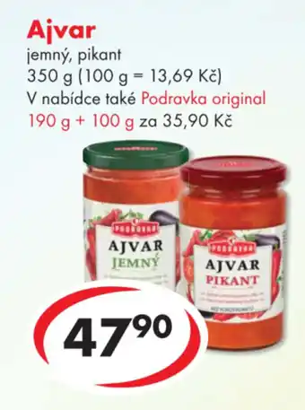 CBA Ajvar nabídka