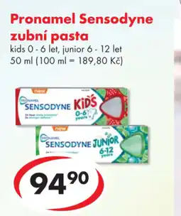 CBA Pronamel Sensodyne zubní pasta nabídka