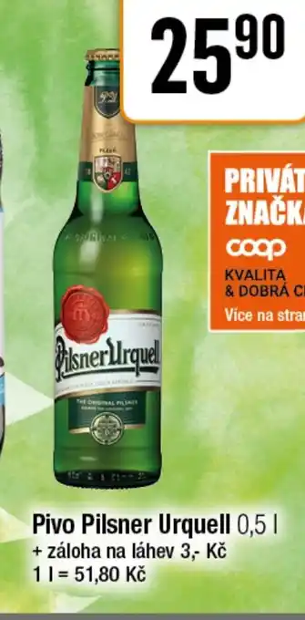 TEMPO Pivo Pilsner Urquell nabídka