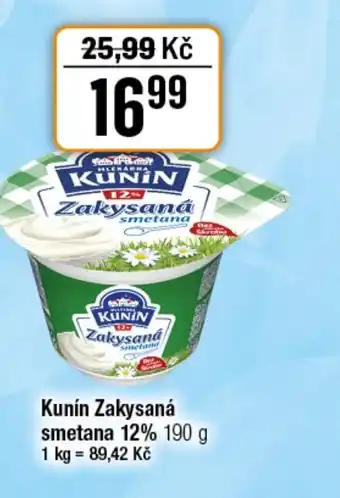 TEMPO Kunín Zakysaná smetana 12% nabídka