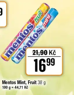 TEMPO Mentos Mint, Fruit nabídka