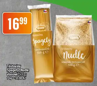 TEMPO Těstoviny Spagety, Nudle vlasové nabídka