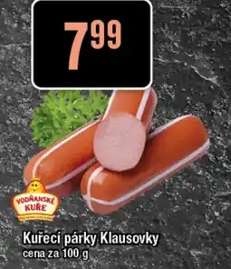 TEMPO Kuřecí párky Klausovky nabídka