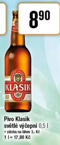 TEMPO Pivo Klasik světlé výčepní nabídka