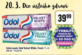 TEMPO Zubní pasta Odol Velvet White, Fresh nabídka