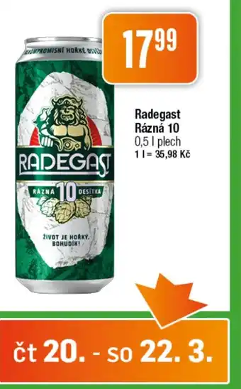 TEMPO Radegast Rázná 10 nabídka