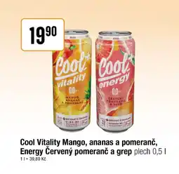 TEMPO Cool Vitality Mango, ananas a pomeranč, Energy Červený pomeranč a grep nabídka