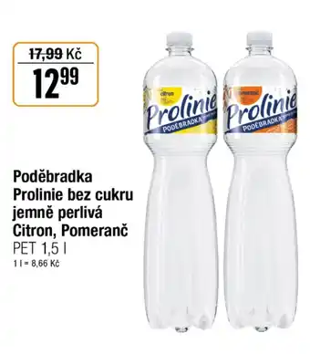 TEMPO Prolinie bez cukru jemně perlivá Citron, Pomeranč nabídka