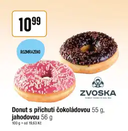 TEMPO Donut s příchutí čokoládovou, jahodovou nabídka