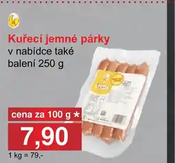 PLUS JIP Kuřecí jemné párky nabídka