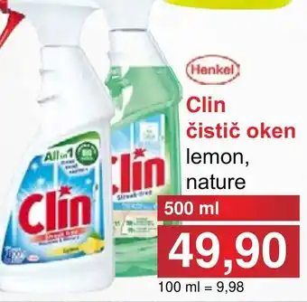 PLUS JIP Clin čistič oken lemon, nature nabídka