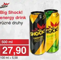 PLUS JIP Big Shock! energy drink nabídka