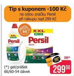 Teta 66 XXL Persil COLOR (*) gel/prášek 66/60-54 dávek DEEP CLEAN kupon SLEVA 10039900 29900 nabídka