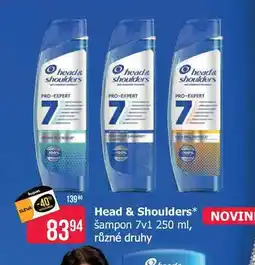 Teta Head & Shoulders šampon 7v1 250 ml, různé druhy nabídka