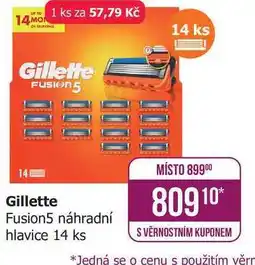 Teta Gillette Fusion5 náhradní hlavice 14 ks nabídka