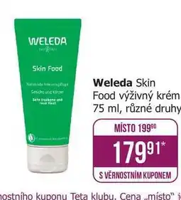 Teta Weleda Skin Food výživný krém 75 ml, různé druhy nabídka