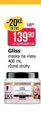 Teta Gliss maska na vlasy 400 ml, různé druhy nabídka