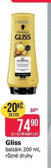 Teta Gliss balzám 200 ml, různé druhy nabídka