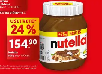 Lidl Nutella nabídka