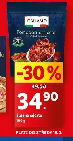 Lidl Sušená rajčata nabídka