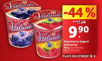 Lidl Smetanový jogurt ochucený nabídka