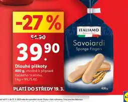 Lidl Dlouhé piškoty nabídka