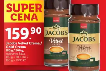 Lidl Jacobs velvet crema / gold crema nabídka