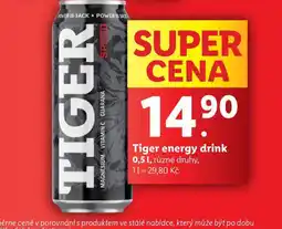 Lidl Tiger energy drink nabídka