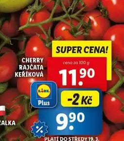 Lidl Cherry rajčata keříková nabídka