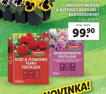 Lidl Hnojivo na růže a kvetoucí rostliny / rododendrony nabídka