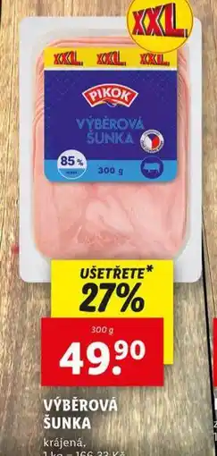 Lidl Výběrová šunka nabídka