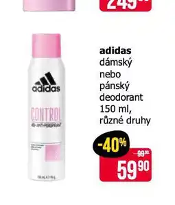 Teta Adidas deodorant nabídka